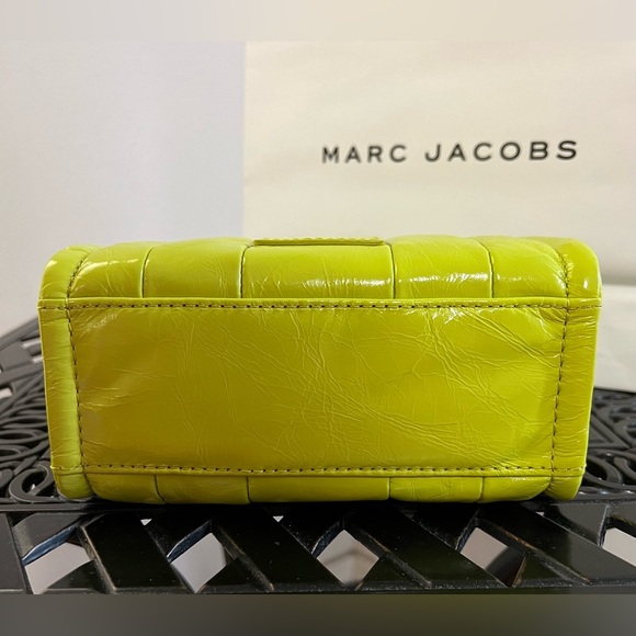 NWT Marc Jacobs Mini Tote Bag in Acid Lime Color - Picture 9 of 11
